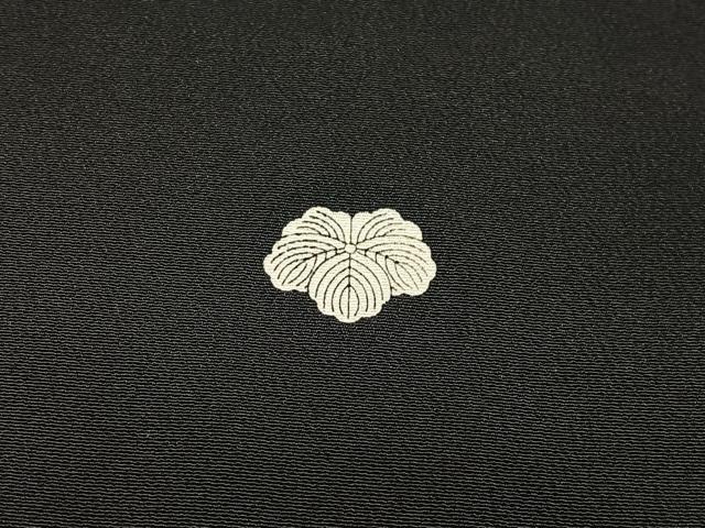 平和屋着物■豪華黒留袖　駒刺繍　扇草花文　金彩　ますいわ屋扱い　正絹　逸品　AABF1130oa
