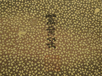 平和屋着物●喜多長蔵 萬葉染　小紋　萬葉染　花弁　うさぎ　正絹　逸品　AABF1324ck