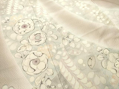 平和屋着物●訪問着　辻が花　舞花文　暈し染め　正絹　逸品　未使用　AABF1328ck
