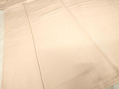 平和屋着物●上質な色無地　水柿色　正絹　逸品　未使用　AABF1330ck