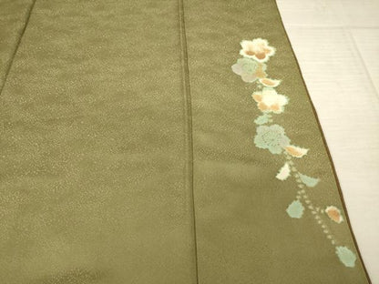 平和屋着物●訪問着　辻が花　舞花文　暈し染め　金銀彩　正絹　逸品　AABF1334ck
