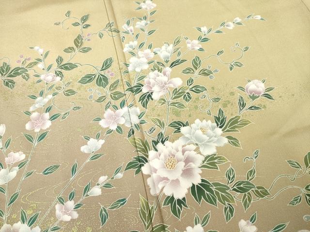 平和屋着物●訪問着　草花文　暈し染め　正絹　逸品　AABF1337ck 平和屋着物○訪問着 草花文 暈し染め 正絹 逸品 AABF1337ck