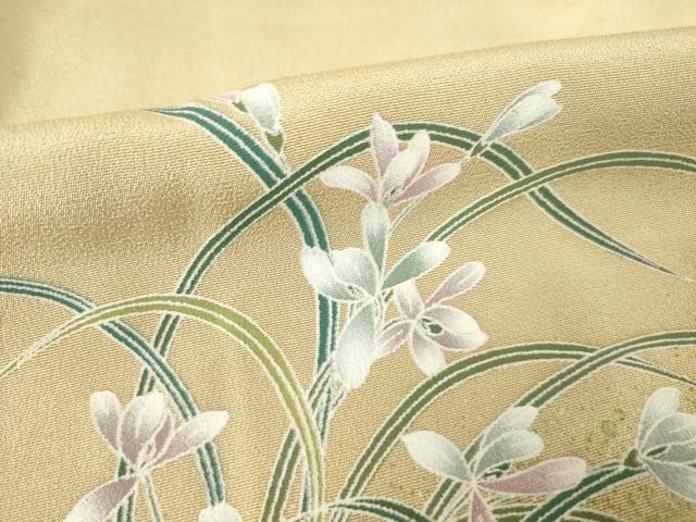 平和屋着物●訪問着　草花文　暈し染め　正絹　逸品　AABF1337ck 平和屋着物○訪問着 草花文 暈し染め 正絹 逸品 AABF1337ck