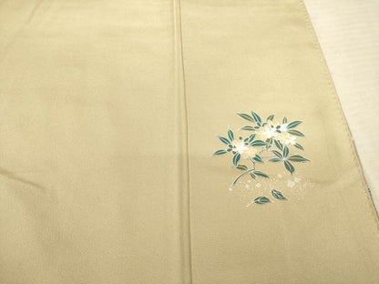 平和屋着物●訪問着　草花文　暈し染め　正絹　逸品　AABF1337ck