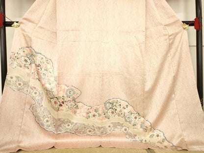 平和屋着物●訪問着　辻が花　道長花文　ロング丈　正絹　逸品　未使用　AABF1340ck