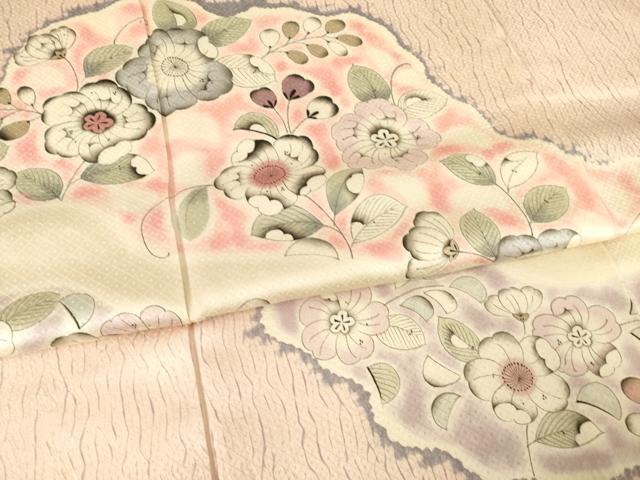 平和屋着物●訪問着　辻が花　道長花文　ロング丈　正絹　逸品　未使用　AABF1340ck