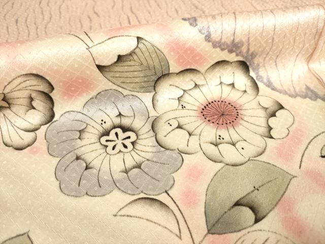 平和屋着物●訪問着　辻が花　道長花文　ロング丈　正絹　逸品　未使用　AABF1340ck