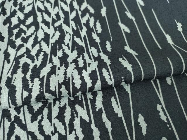 平和屋着物●上質な小紋　間道　正絹　逸品　未使用　AABF1341ck
