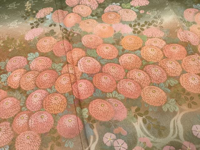 平和屋着物●訪問着　作家物　手描き　草花文　正絹　逸品　AABF1347ck 平和屋着物○訪問着 作家物 手描き 草花文 正絹 逸品 AABF1347ckの通販