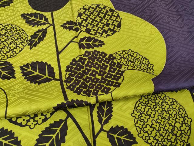 平和屋着物●訪問着　作家物　紫陽花　正絹　逸品　AABF1348ck
