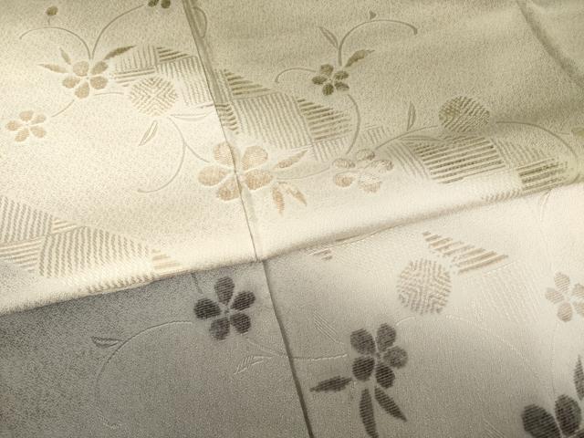 平和屋着物●訪問着　輪奈ビロード　草花文　暈し染め　正絹　逸品　AABF1360ck