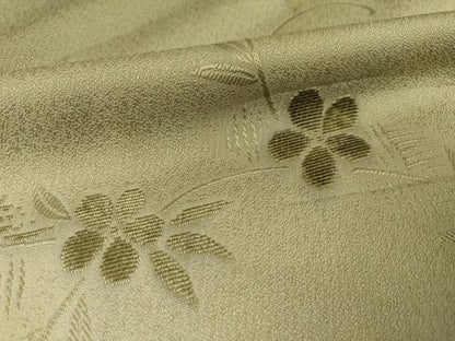 平和屋着物●訪問着　輪奈ビロード　草花文　暈し染め　正絹　逸品　AABF1360ck