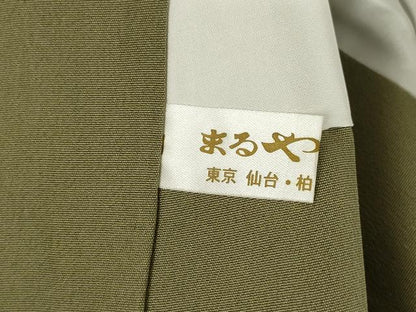 平和屋着物●訪問着　輪奈ビロード　草花文　暈し染め　正絹　逸品　AABF1360ck
