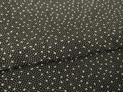 平和屋着物●江戸小紋　桜　黒地　ますいわ屋扱い　正絹　逸品　AABF1362ck