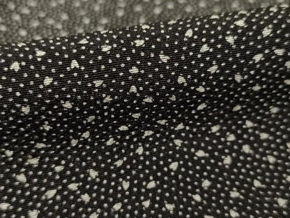 平和屋着物●江戸小紋　桜　黒地　ますいわ屋扱い　正絹　逸品　AABF1362ck