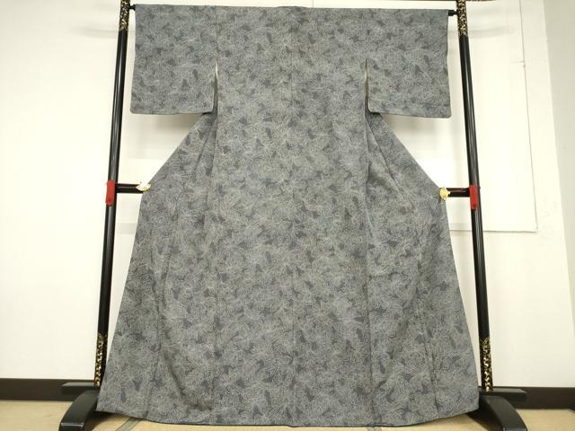 平和屋着物●伝統工芸士　廣瀬雄望　小紋　花尽くし　正絹　逸品　AABF1373ck