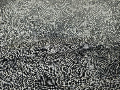 平和屋着物●伝統工芸士　廣瀬雄望　小紋　花尽くし　正絹　逸品　AABF1373ck