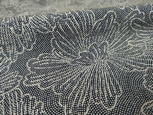 平和屋着物●伝統工芸士　廣瀬雄望　小紋　花尽くし　正絹　逸品　AABF1373ck