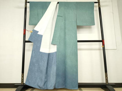 平和屋着物●佐波理綴　創作者 池口定男　訪問着　霞文　暈し染め　正絹　逸品　AABF1383ck