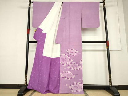 平和屋着物●人間国宝 小宮康孝　色留袖　鮫小紋柄　四季の行事　正絹　逸品　AABF1384ck