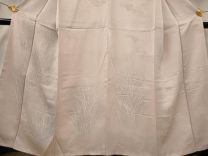 平和屋着物■訪問着 ろうけつ染め 草花文 暈し染め 正絹 逸品 AABF1519st