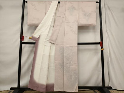 平和屋着物■訪問着 ろうけつ染め 草花文 暈し染め 正絹 逸品 AABF1519st