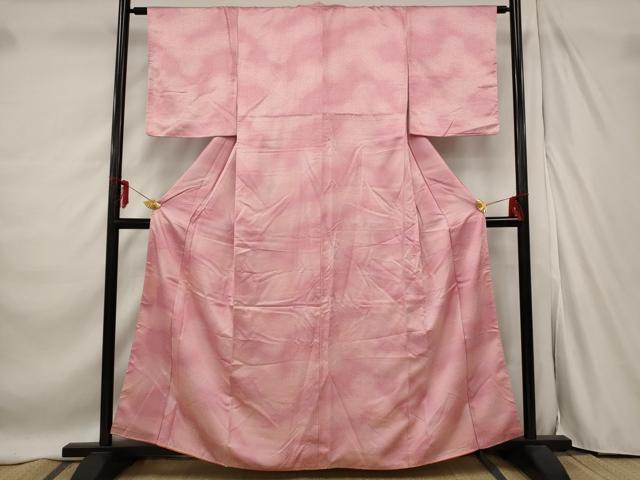 平和屋着物■上質な小紋 狢菊地紋 暈し染め 正絹 逸品 AABF1529st