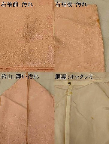 平和屋着物■上質な色無地 松竹梅地紋 虹色 正絹 逸品 AABF1546st