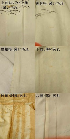 平和屋着物■訪問着　雲取り花文　暈し染め　金彩　正絹　逸品　AABF1554st