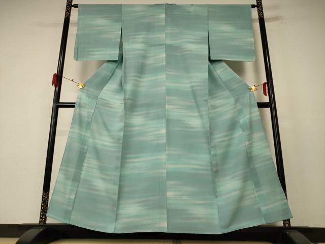 平和屋着物＊夏物 小紋 絽 霞文 正絹 逸品 AABF1563jd