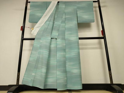 平和屋着物＊夏物 小紋 絽 霞文 正絹 逸品 AABF1563jd