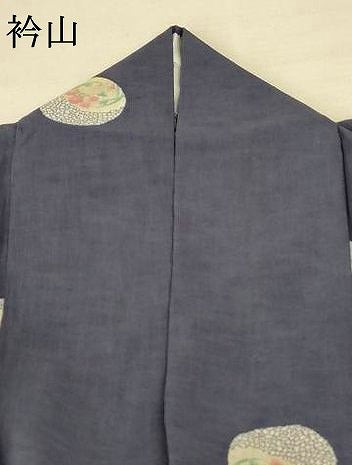 平和屋着物＊夏物 小紋 紗 草花丸文 洗える着物 AABF1567jd