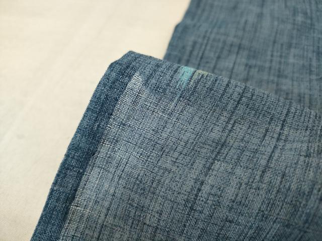 平和屋着物＊夏物 小紋 紗 矢羽文 洗える着物 AABF1569jd