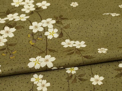 平和屋着物＊夏物　訪問着　絽　舞桜文　洗える着物　AABF1572jd