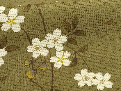 平和屋着物＊夏物　訪問着　絽　舞桜文　洗える着物　AABF1572jd