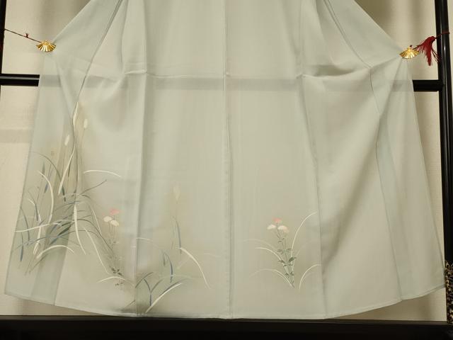 平和屋着物＊夏物 訪問着 絽 草花文 暈し染め 正絹 逸品 未使用 AABF1576jd