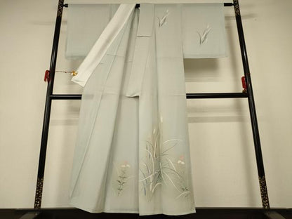 平和屋着物＊夏物 訪問着 絽 草花文 暈し染め 正絹 逸品 未使用 AABF1576jd
