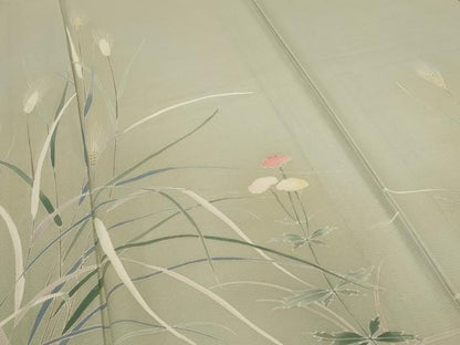 平和屋着物＊夏物 訪問着 絽 草花文 暈し染め 正絹 逸品 未使用 AABF1576jd