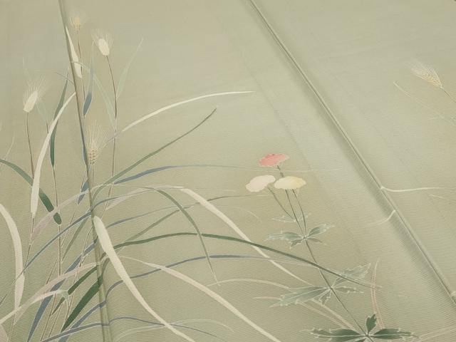 平和屋着物＊夏物 訪問着 絽 草花文 暈し染め 正絹 逸品 未使用 AABF1576jd
