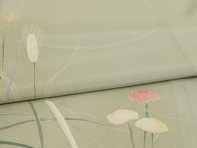 平和屋着物＊夏物 訪問着 絽 草花文 暈し染め 正絹 逸品 未使用 AABF1576jd