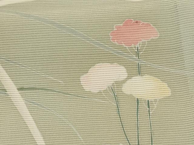 平和屋着物＊夏物 訪問着 絽 草花文 暈し染め 正絹 逸品 未使用 AABF1576jd