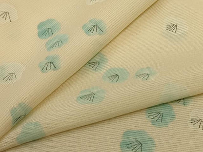 平和屋着物＊夏物 小紋 絽 舞花文 正絹 逸品 AABF1577jd