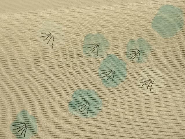 平和屋着物＊夏物 小紋 絽 舞花文 正絹 逸品 AABF1577jd