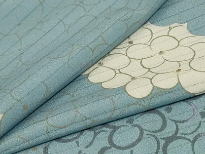 平和屋着物＊夏物 小紋 絽 花づくし文 洗える着物 AABF1585jd