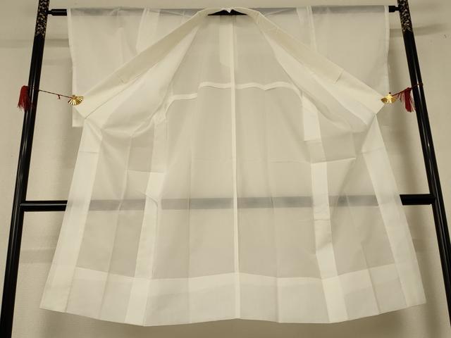 平和屋着物＊夏物 長襦袢 絽 白色 洗える着物 AABF1587jd