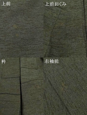 平和屋着物＊夏物 男性 小紋 紗 霞文 AABF1589jd