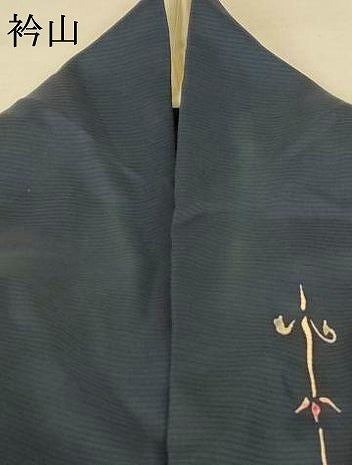 平和屋着物＊夏物 小紋 絽 草花文 正絹 逸品 AABF1592jd