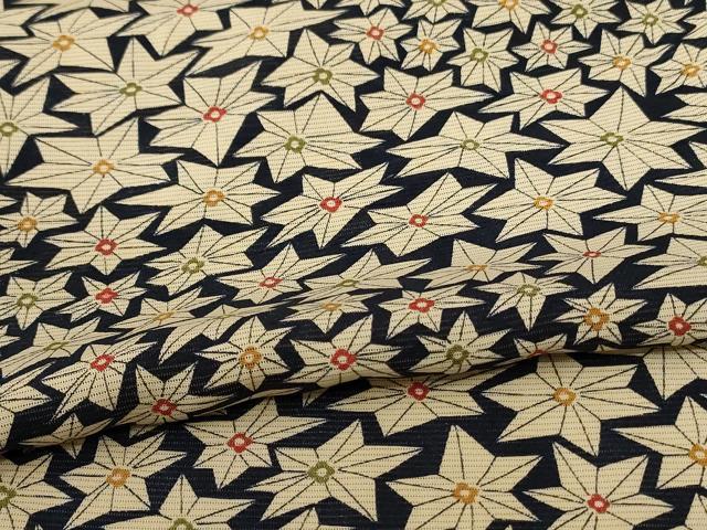 平和屋着物＊夏物　小紋　絽　花づくし　正絹　逸品　AABF1610jd