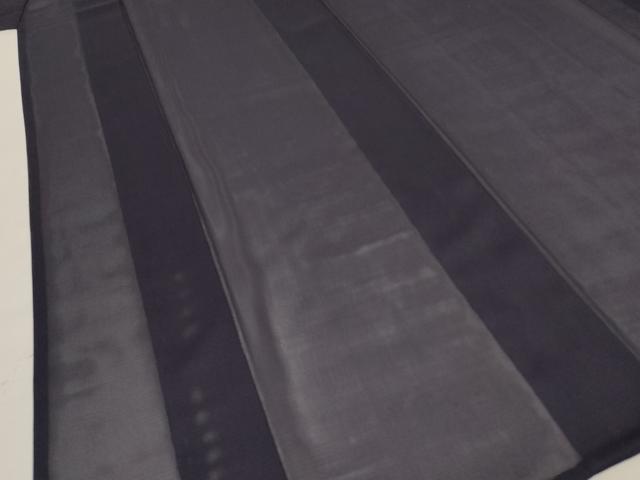 平和屋着物＊夏物 色無地 絽 黒紅色 正絹 逸品 AABF1621jd