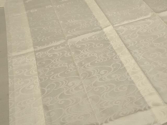 平和屋着物＊夏物 長襦袢 流水文紗 白色 正絹 逸品 AABF1623jd